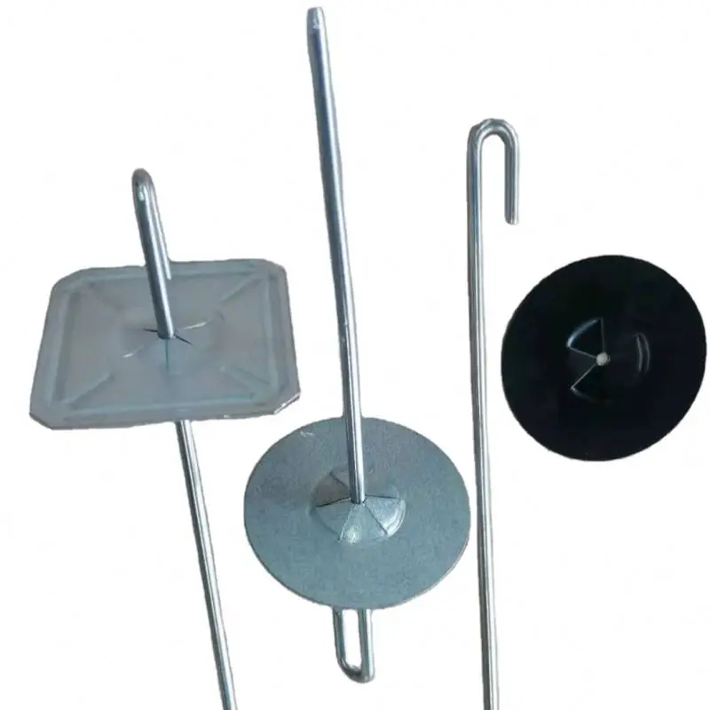 Professional Customized High Quality Thermal New Shooting Metal Wall Stainless Steel Boiler Red Hat J Hook Insulation Nails