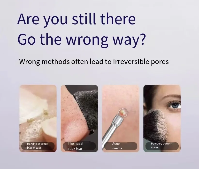 Facial Deep Cleaning Device Portable Ultrasonic Skin Scrubber Spatula Blackhead Remover Pore Cleaner Face Scraper Comedone