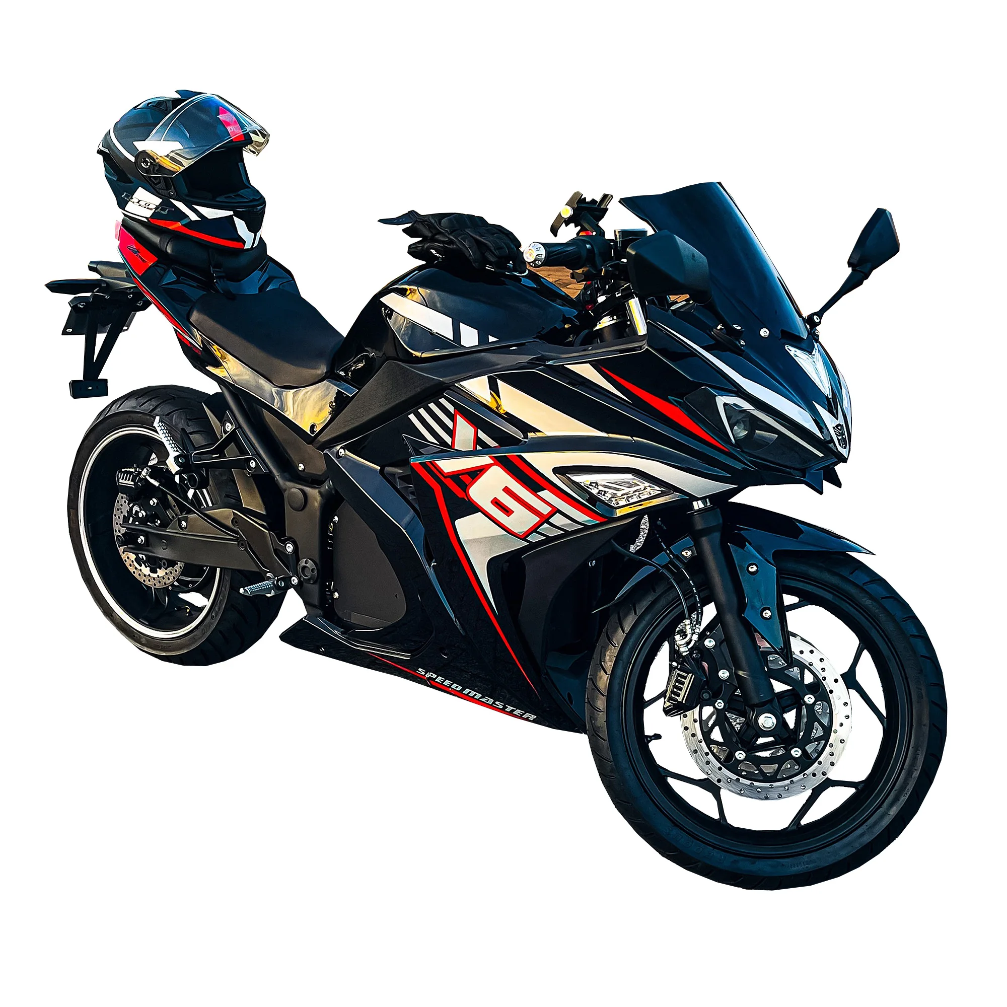 New arrival  electric motorcycle from COMMANDER with 72V 120ah lithium battery and 3000W hub motor electric racing motorcycle