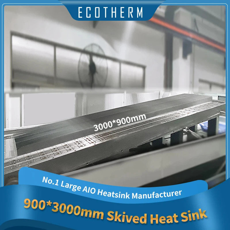 Customized Cooling 500w Copper Stamped Fin with Heatpipe Pipe Folded Zipper Heatpipe Heat Sink for Medical Equipment