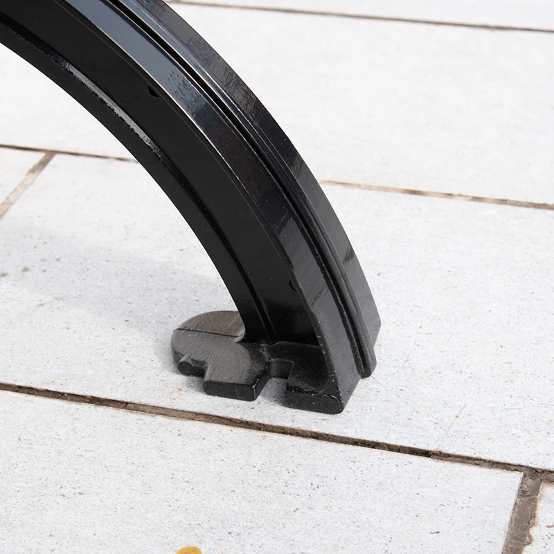 Simple Style Outdoor Garden Bench Park Courtyard Patio Porch Chair Cast Aluminum Plastic-Wood Love Seat