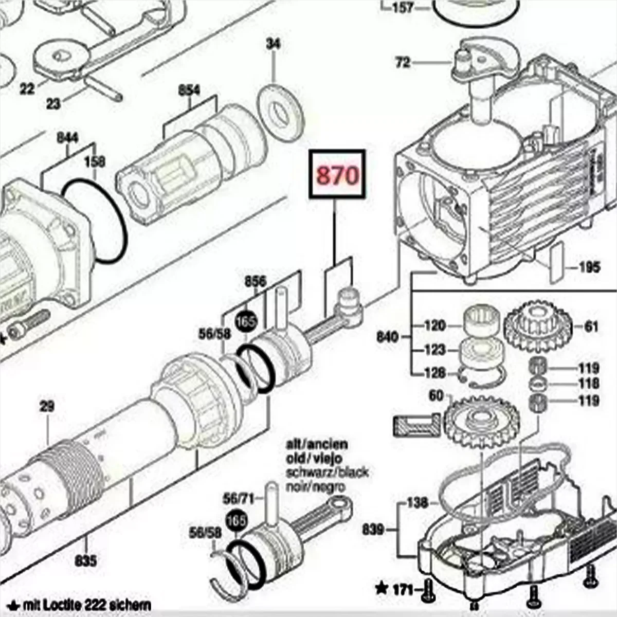 New Genuine Boschs 1607000C3P Connecting Rod for Piston GBH 16 GSH 16-28 Demolition Hammer Spare Parts