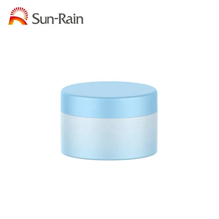 High Quality Manufacturer PET Cosmetic Cream Jar Wholesale Luxury 50g Petg Cosmetic Loose Powder Jar With Sifter