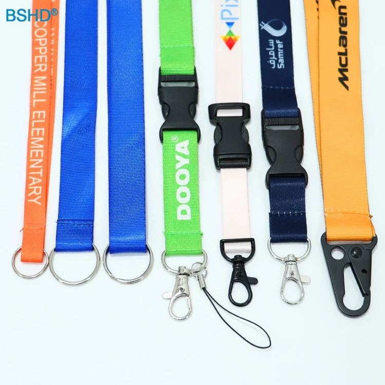 Manufacturer Customized Printing Logo Neck Polyester Lanyards With Logo Custom For Promotional