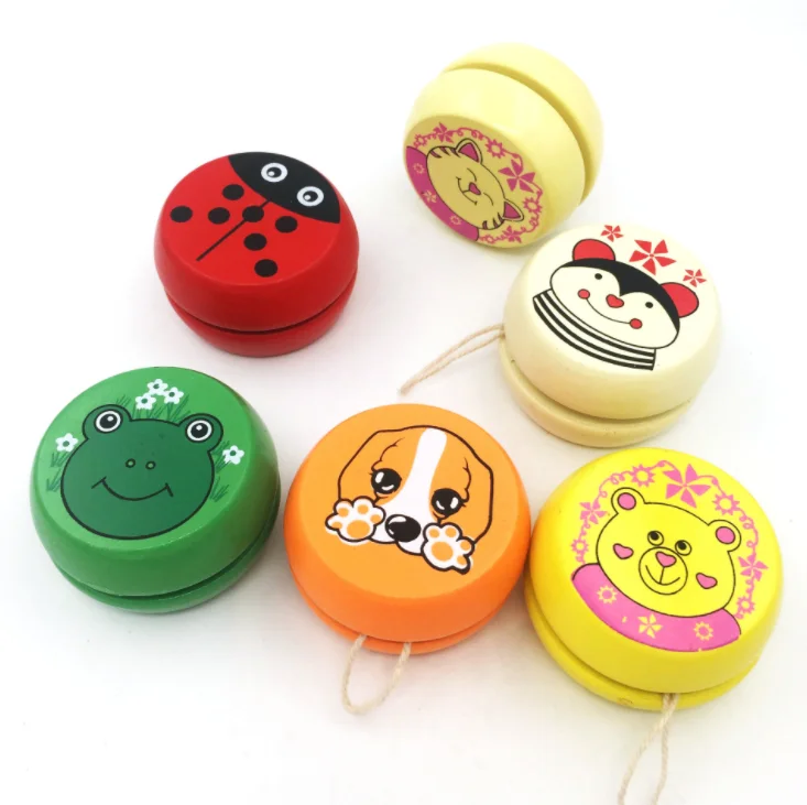  Детская игрушка 5 см 6 личности деревянные yoyo