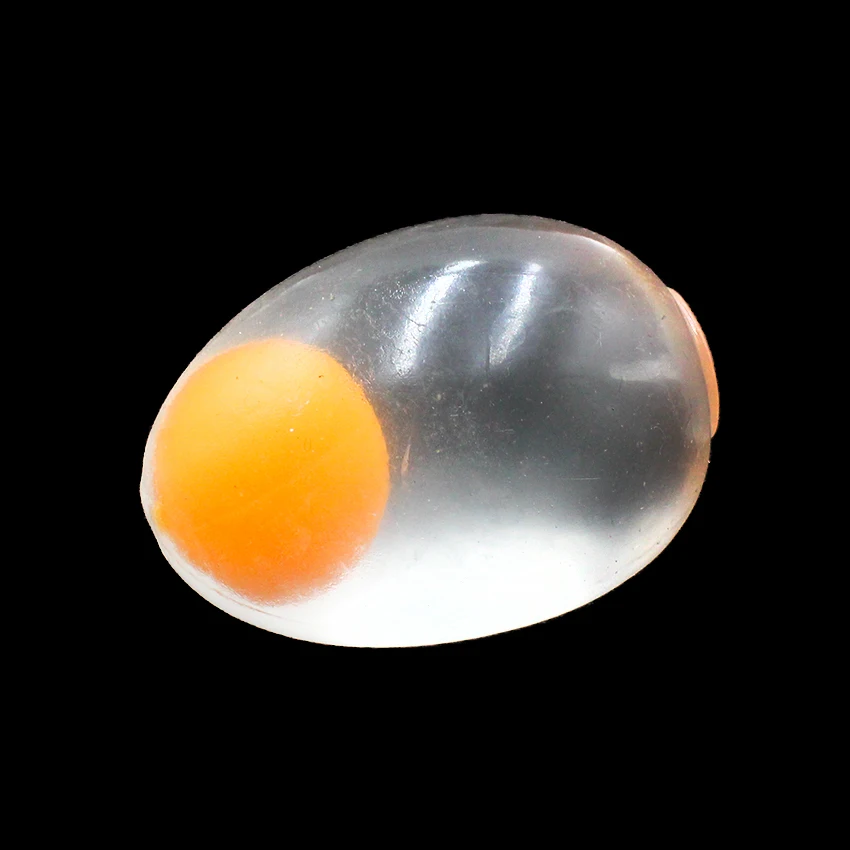 Huayi Amazon Hot Sell Egg Splat Ball Squishy Toys Squeeze Stress Relief Eggs Yolk Balls Toys