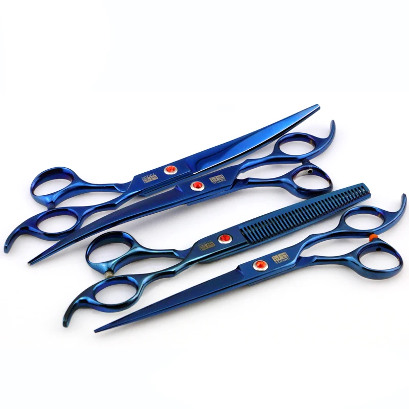 8 inch Stainless steel Hair Shears Barber Scissors Pet Grooming Scissors For Dog Cat Hair Grooming Tools