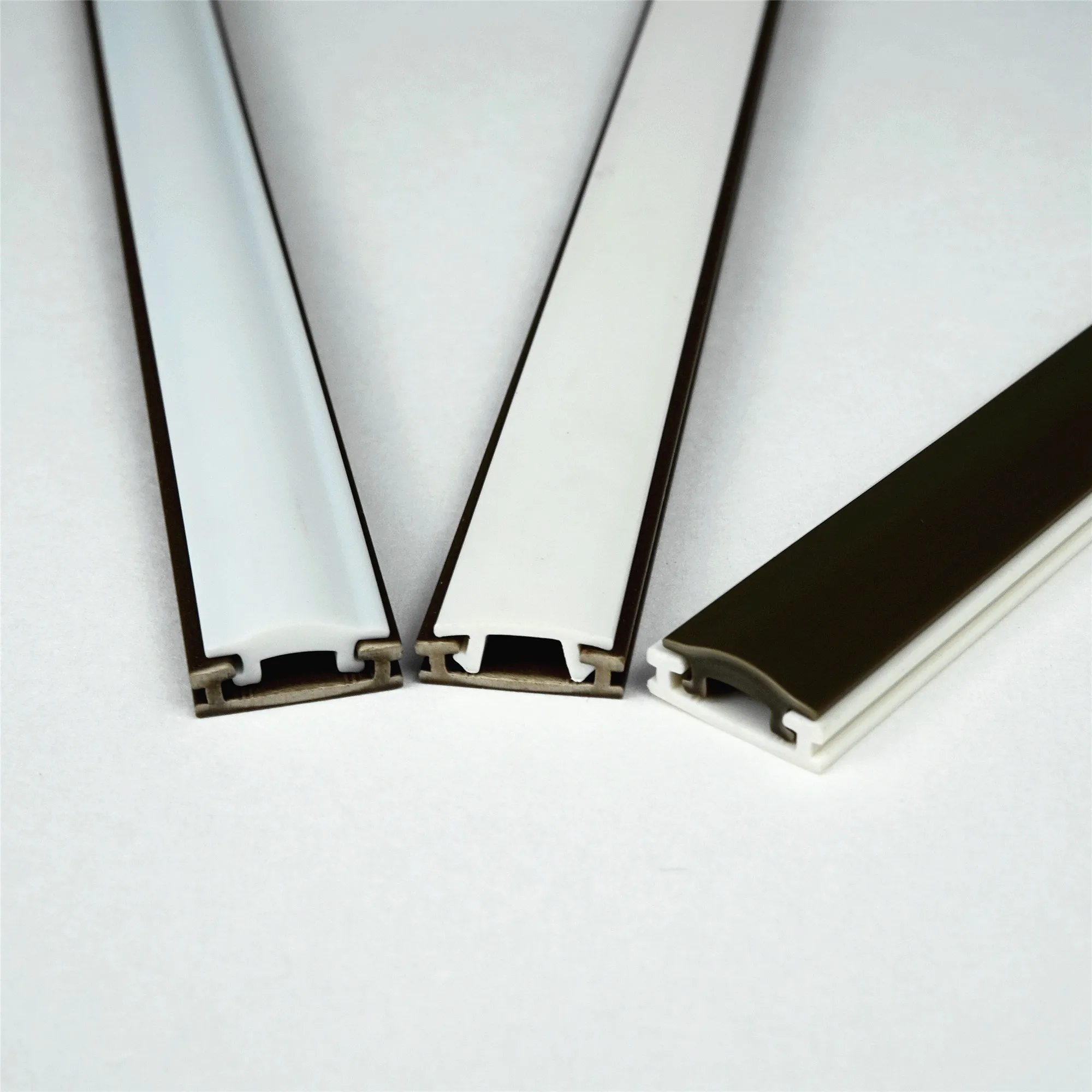 Custom pvc extruded window profile U and C Type Channel led plastic extrusion upvc profile sealing
