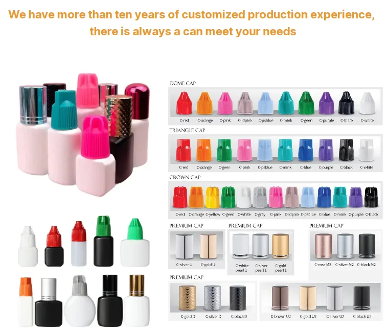 OEM/ODM 5ml 10ml Eyelash IB Strong Adhesive Glue Private Label Eyelash Extensions Glue