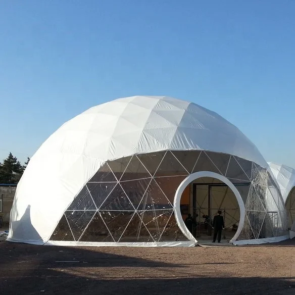 Steel structure geodesic dome kit tents for outdoor events