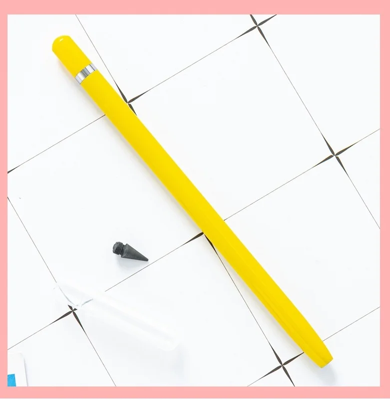 Customizable logo eternal writing continuous inking metal pencil without sharpening the pencil