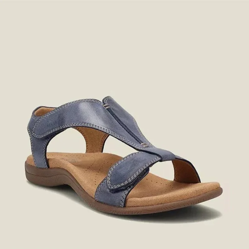 Summer Arch Support Flat Sandals Peep Toe Sandals Women Summer Comfortable Beach Shoes