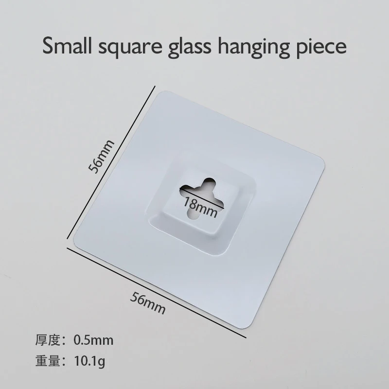 HOT SELL cheap wholesale square gass plate hooks for Mirror frameless glass mirror hardware accessories cross mirror hangers
