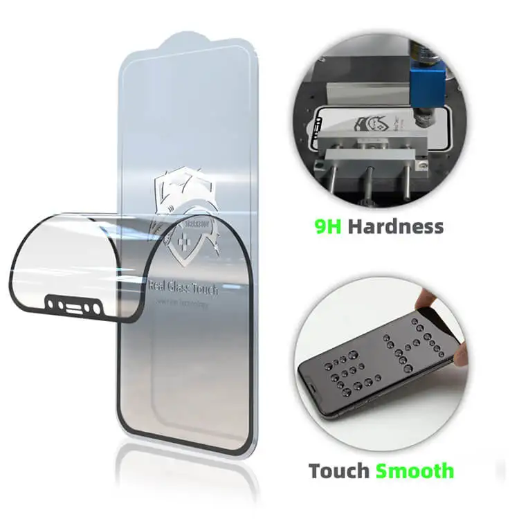 Bestsuit Full Coverage Flexible Glass 3D Real Glass Touch Film for iPhone 13 Pro 12 mini