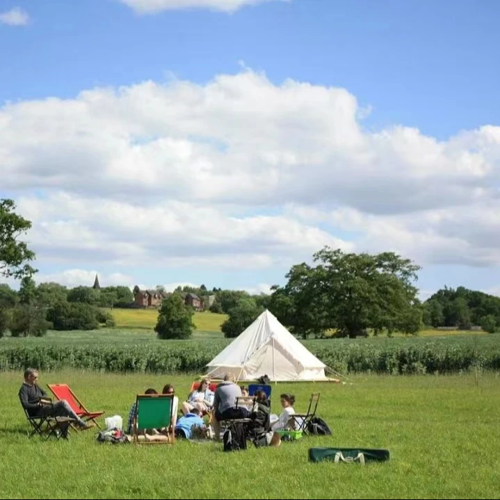 Hot Sale Large Waterproof Canvas Camping  6m 4m small  Bell Tents