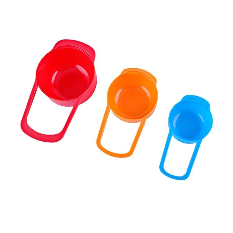 6 шт пластиковый красочный дизайн карты Дешевые пищевой большой энергосберегающий ЖК Красочные 6 шт пластиковые измерительные чашки