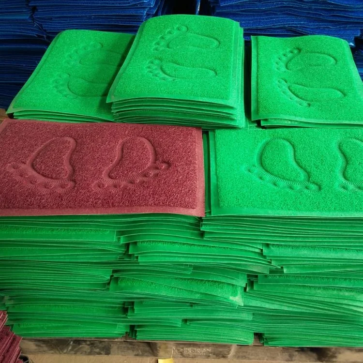 Factory Price Welcome Noodle Entrance Door Mat PVC Coil Mat
