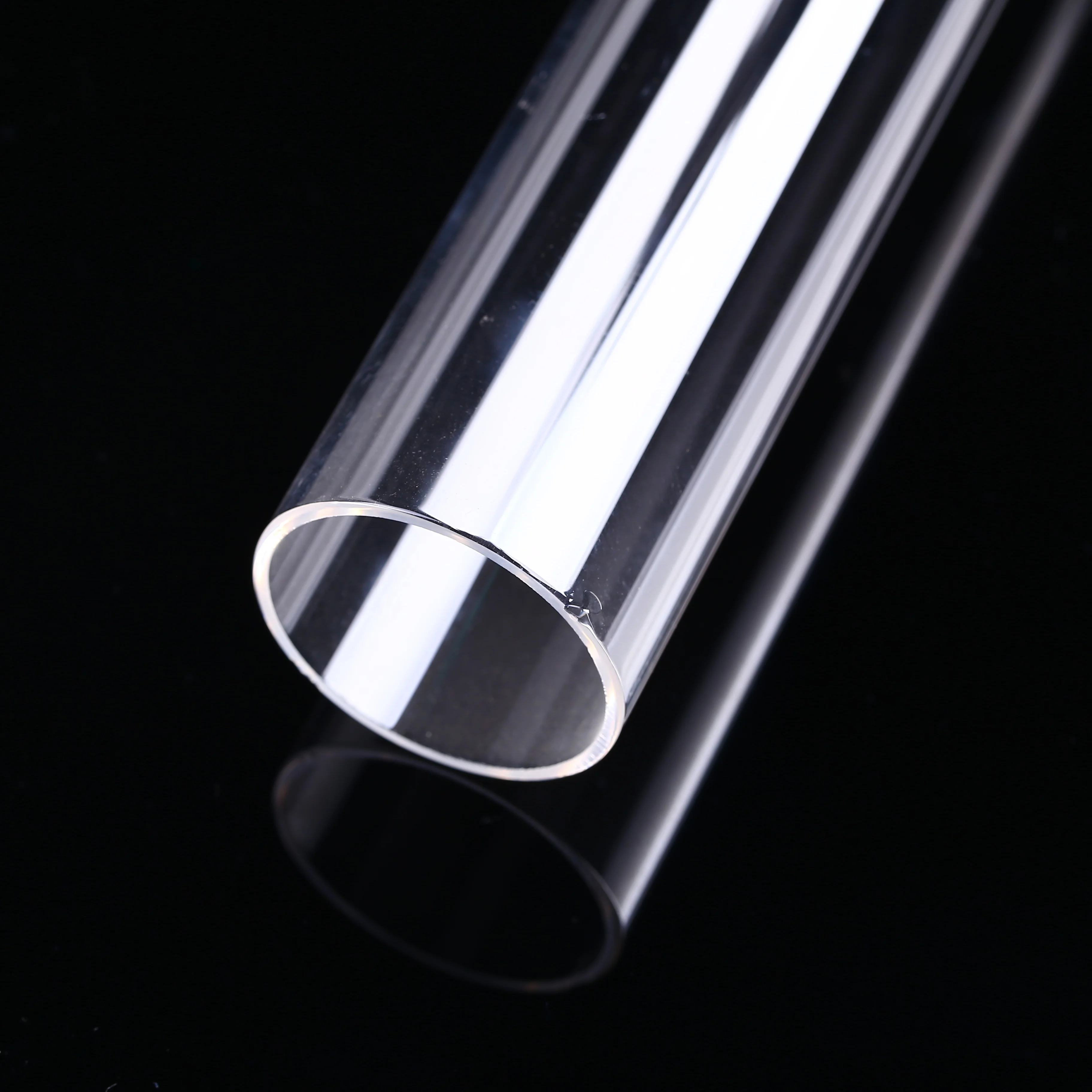 high quality thick wall clear quartz glass tube
