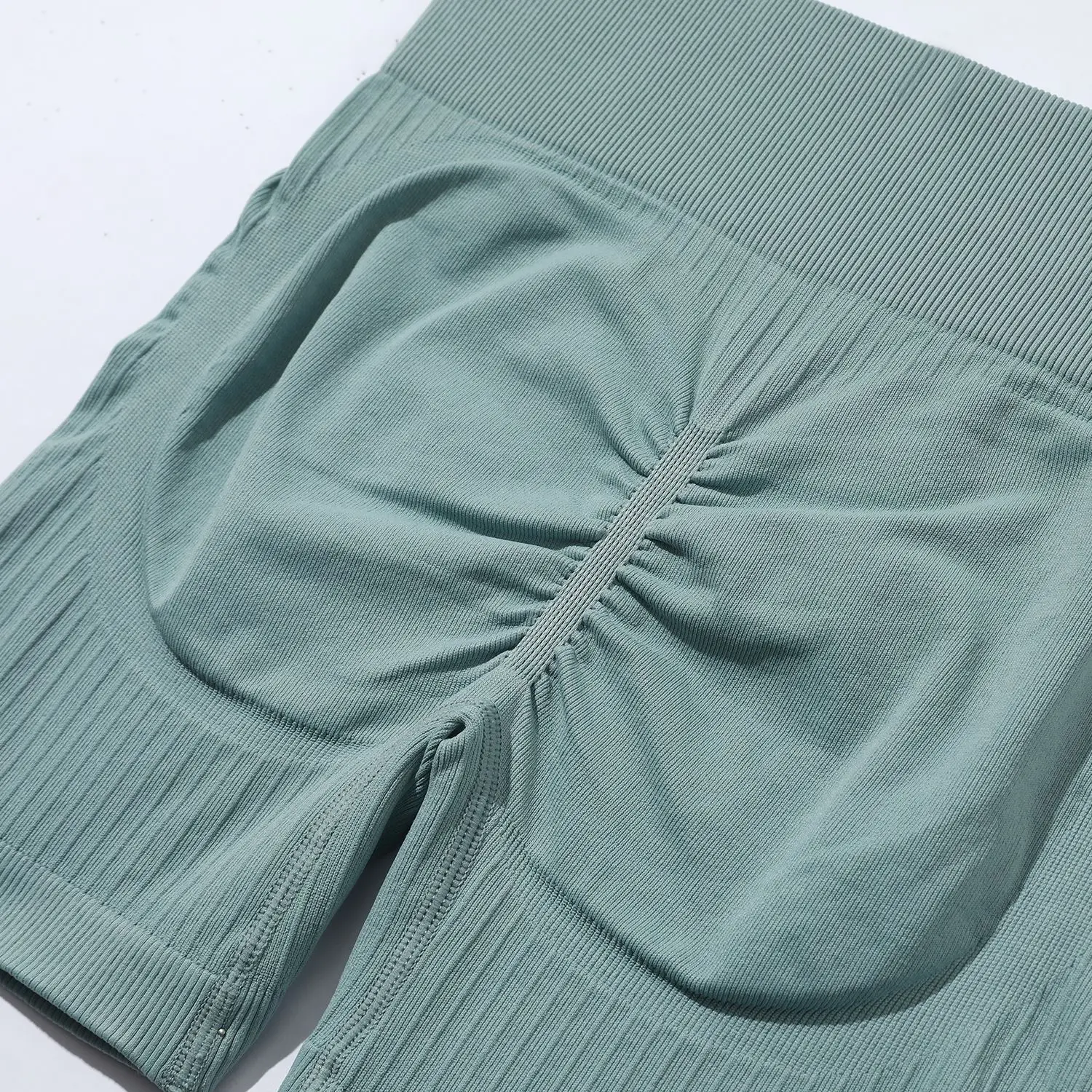 Ins Hot 6 Piece Ribbed Yoga Set Zipper Natural Color Seamless Fitness Apparel Gym Workout Clothing Womens Activewear Sets 2022