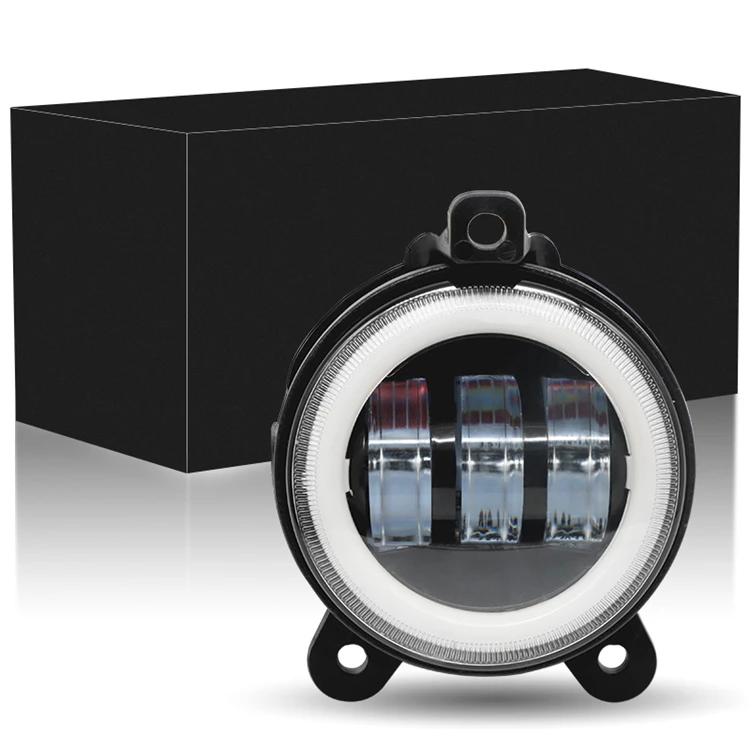 3.5 inch led fog lights 12v 24v angel eye led headlight white yellow led headlights for jeep Wrangler offroad 3.5' led