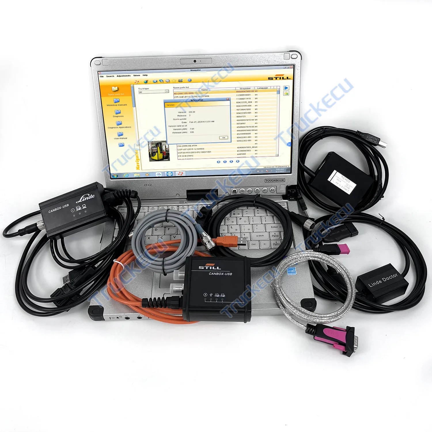 Laptop Diagnostic tool original Still forklift canbox 50983605400 Jungheinrich Judit Incado box Linde canbox doctor pathfinder