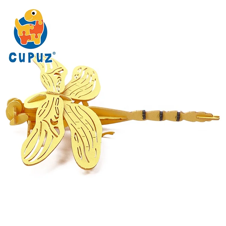 Dragonfly 3d paper insect model puzzle craft