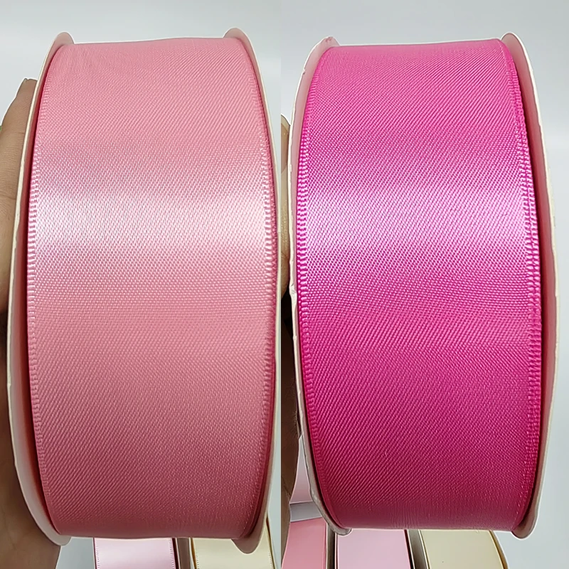 Wholesale Polyester 1.5 inch Ribbons Double Face 1 1/2 Inch 38mm Satin Ribbon Roll For Gift Wrapping