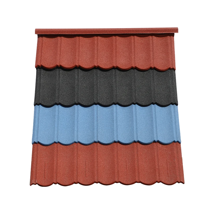 Decorative Color Stone Coated Metal Aluminum Roof Tiles Metals Roofing Sheet for Shingle House Villa