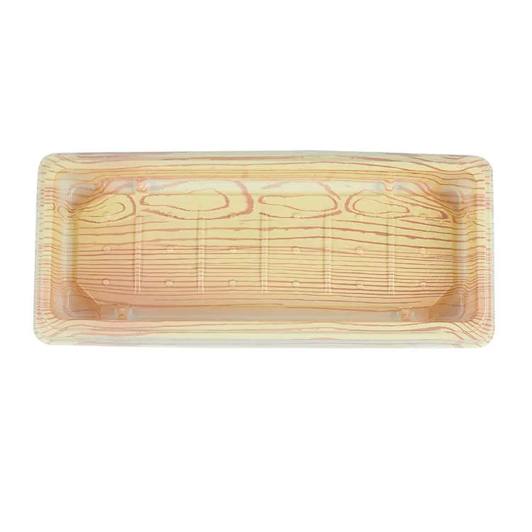 KW-2003MWXJ Custom Rectangular Half Sheet Cake Slice Box Packaging Plastic Box For Cake Take Out Plastic Container