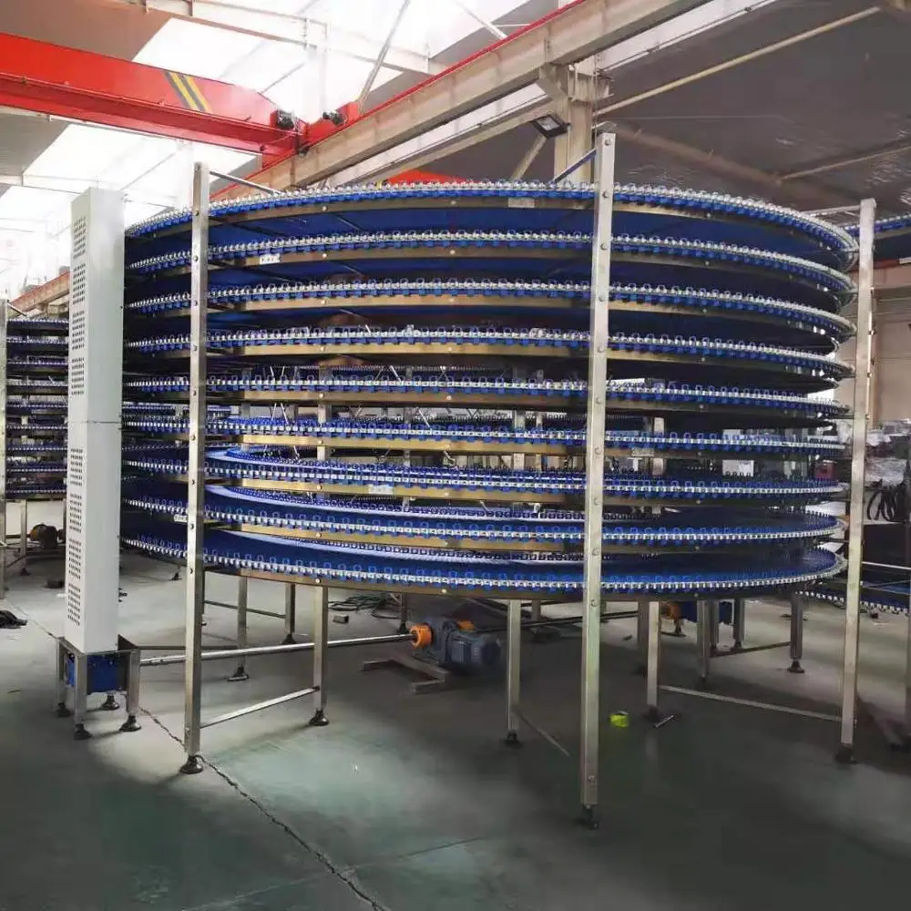 DLTE flexible spiral conveyor cooling tower screw auger conveyor tower