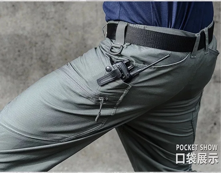 Wear-resistant Tactical Pants Waterproof Training Pants Outdoor Mountaineering Stormy Pants Straight Tube Overalls Camo Men