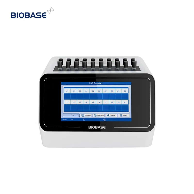 BIOBASE CHINA Blood ESR Analyzer Touch LCD Screen 20 Analysis Channels ESR Analyzer For Lab Hospital