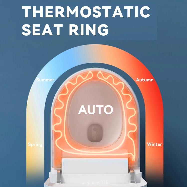 Sanitary Ware Intelligent Toilet Bowl Hanging Wall Mounted Bathroom Water Closet Automatic Flush Wall Hung Smart Toilet