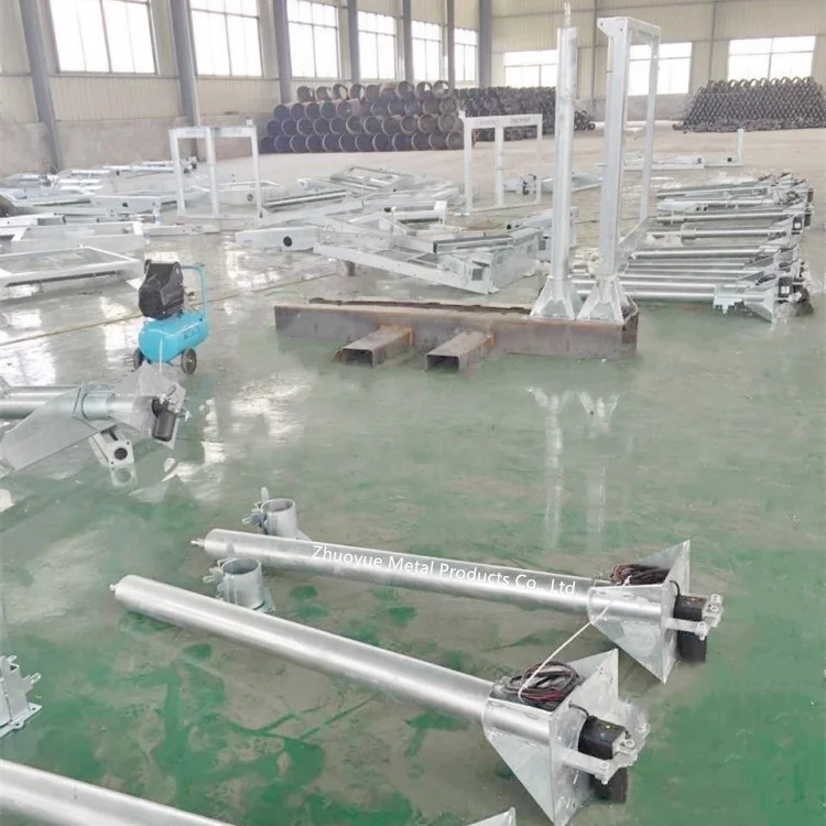 Portable Traffic Trailer With Mast Variable Message Signs OEM Galvanized VMS Trailer