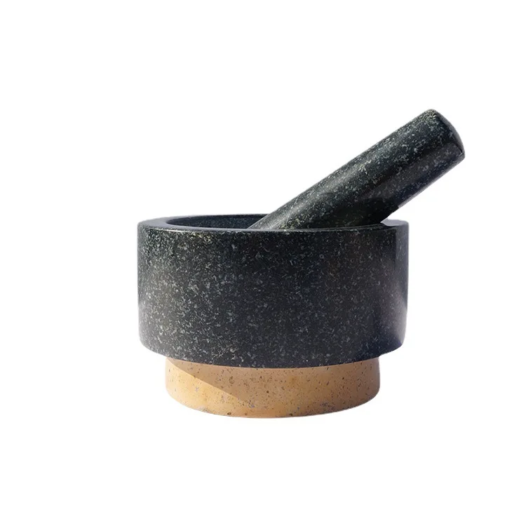 Himalayan Salt Kitchen Marble Mortar and Pestle for Grinding Herb & Spice Tools Spice & Nut Grinders Dishes