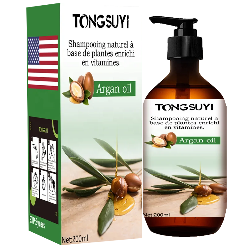 Fashion Hair Salon Customized Plastic Bottle Color Shampoo Natural Plant Refreshing Hair Care Shampoo