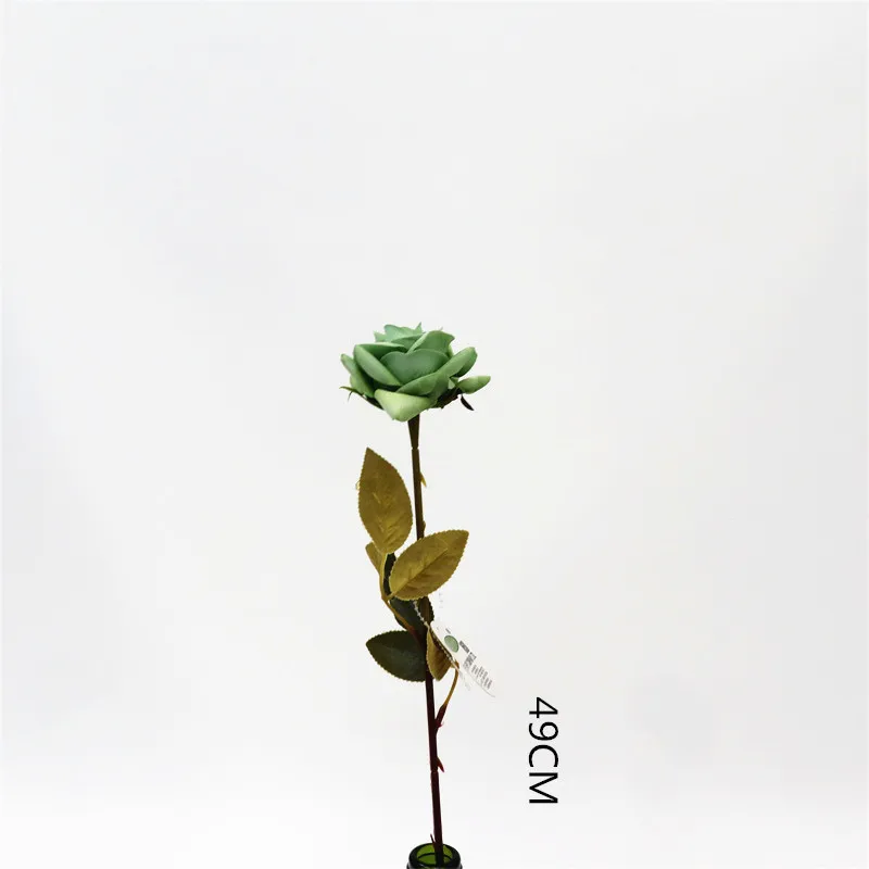 49CM Faux Multicolor Single Velvet Flower Artificial Rose Decorative Flowers For Wedding Decoration