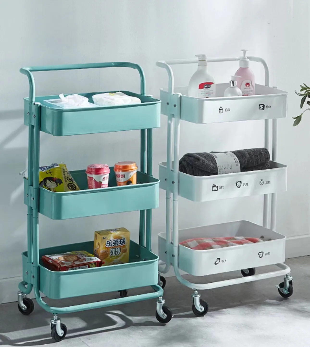 Salon Furniture Storage Rack Barber Shop Special Hairdressing Nail Tools Trolley