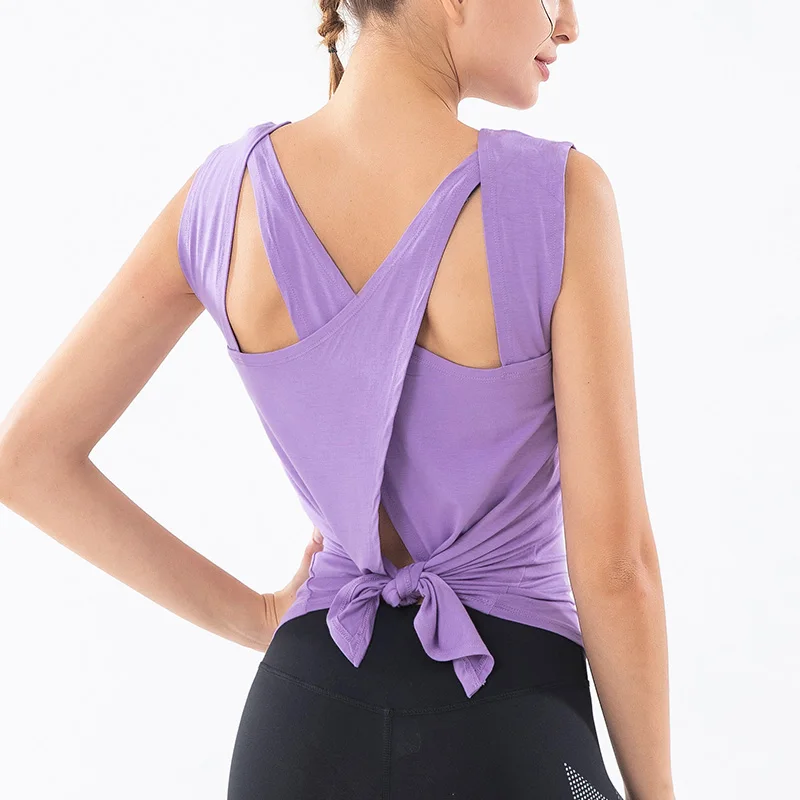 
New Women Sleeveless Yoga Top Shockproof Bra Running Sports Underwear Yoga Vest 