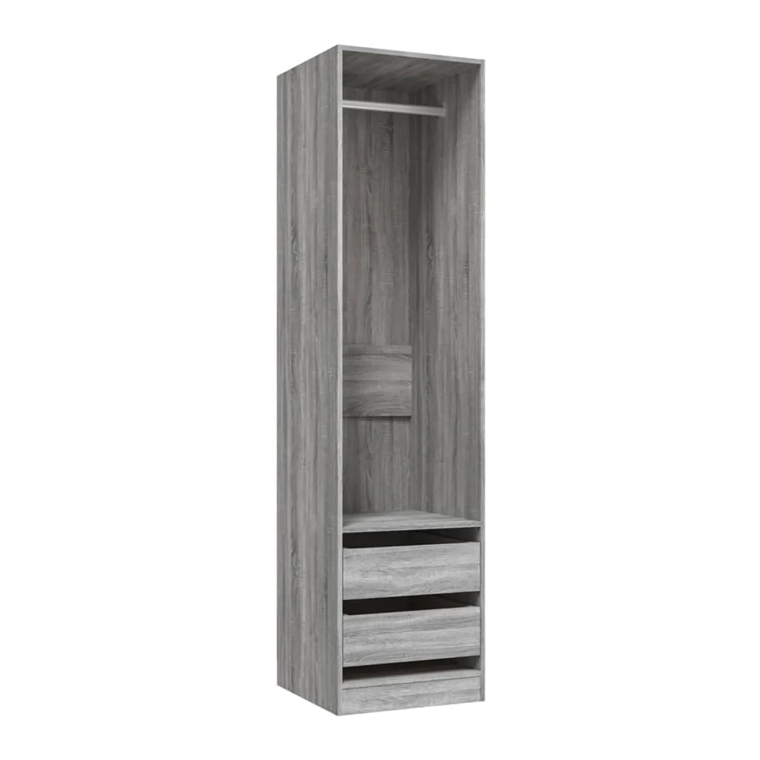 Bedroom Furniture Clothes Storage Cabinet Wooden Highboard Closet Armoire Wardrobe with Drawer, cupboards for bedroom wardrobe