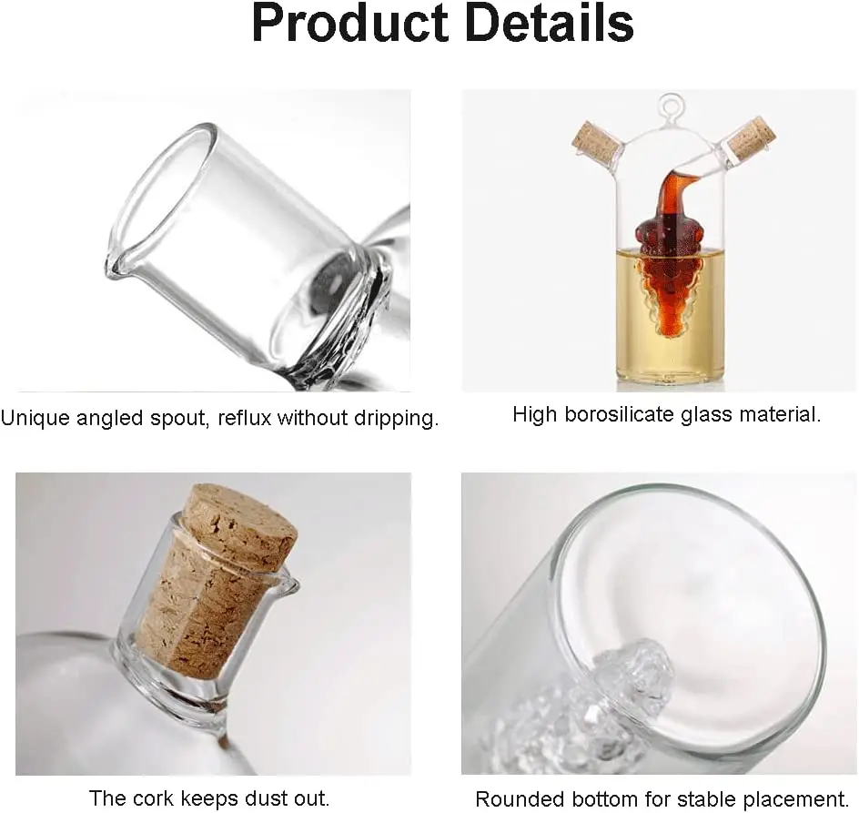Wholesale 2oz 8oz 2 in 1 Oil and Vinegar Dispenser Herb & Spice Tools
