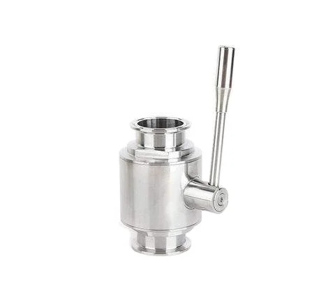 YongDa 304 316L sanitary Stainless Steel No-retention quick two way Ball Valve