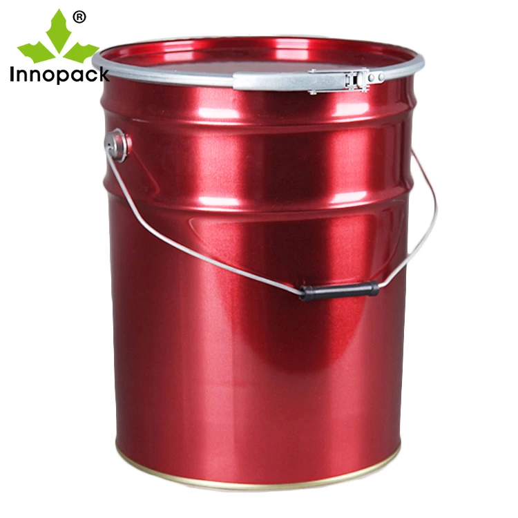 
18L 20l metal tin paint bucket with lid UN rated 