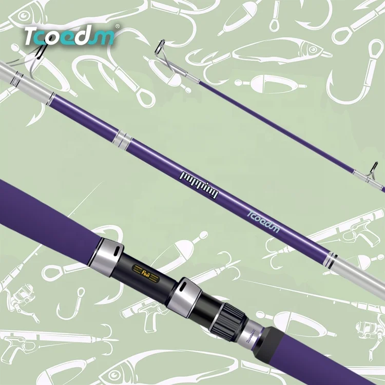 TCOEDM super hard super technical Carbon Fishing Rod professional OEM DOM popping fishing rod
