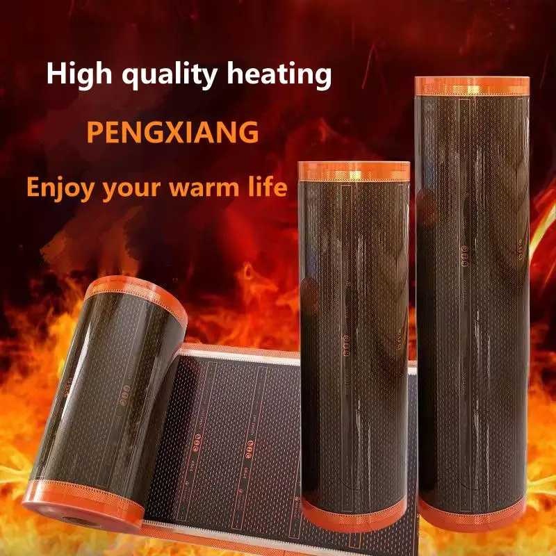 OEM Wholesale Korea PTC Far Infrared 12v-240v 60w-800w Underfloor System Electric Carbon Warm Floor Heating Film