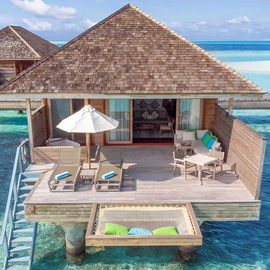 Overwater Houses Steel Structure Ocean Villa Low Price Tiny Villa For Resort Hut