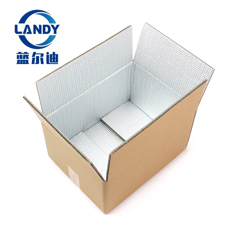 Corrugated carton heat thermal insulation aluminum box with insulated