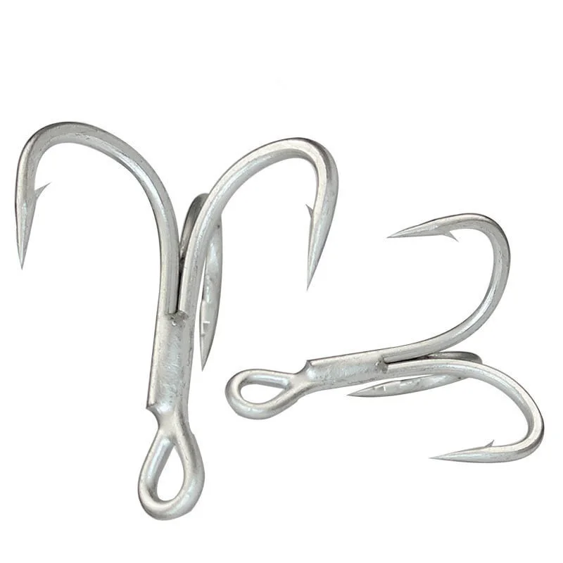 4X Triple Hooks 34kg-210kg Drag Power Reinforced Hook 1# 2# 4# 6# 8#  1/0 2/0 3/0 4/0  Saltwater Fishing Hooks