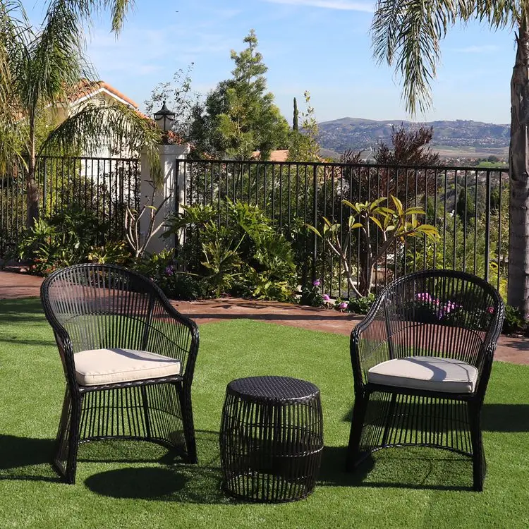 Hot sales M02858 import putdoor rattan chair and table furniture wicker sets from china