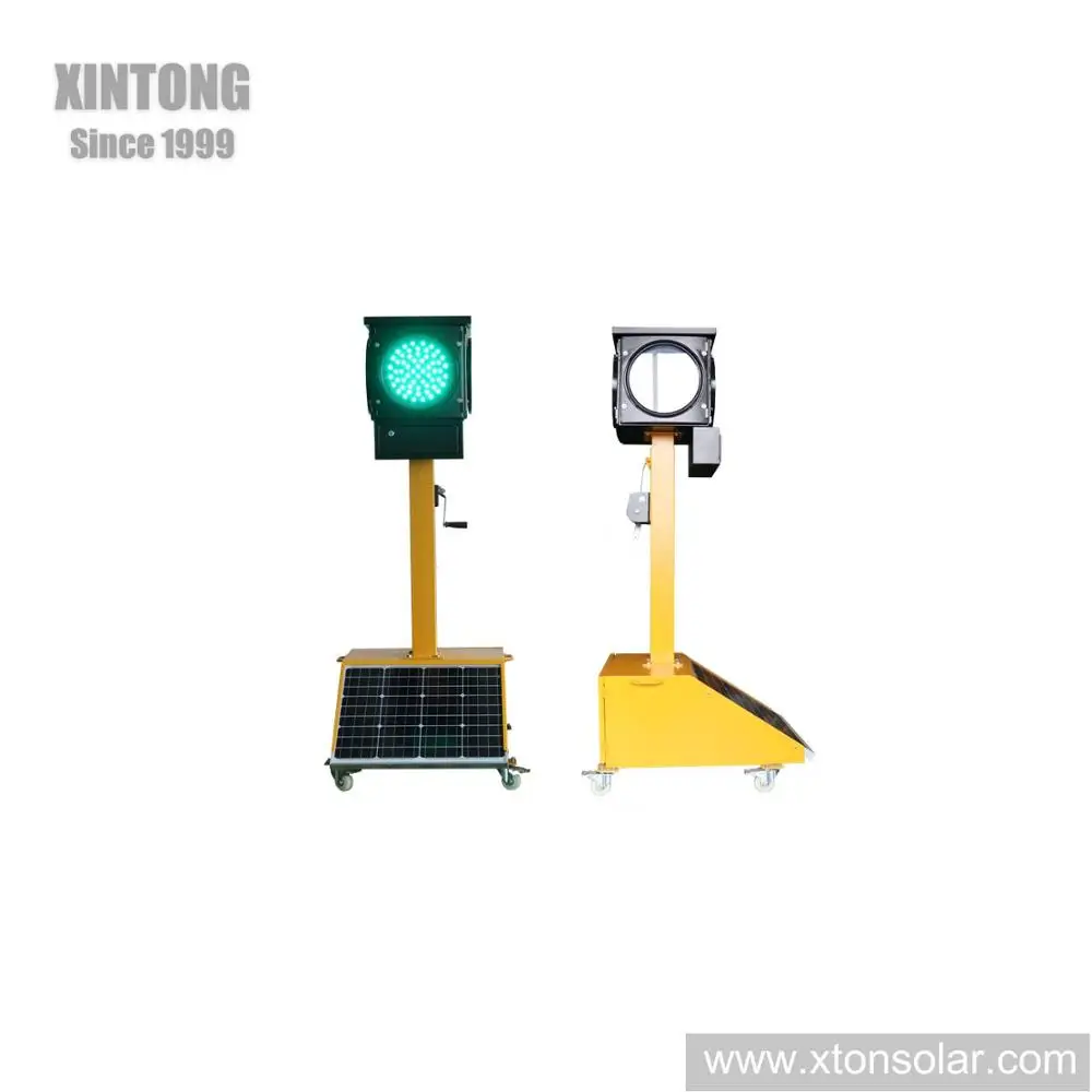 
XINTONG portable solar powered traffic light 